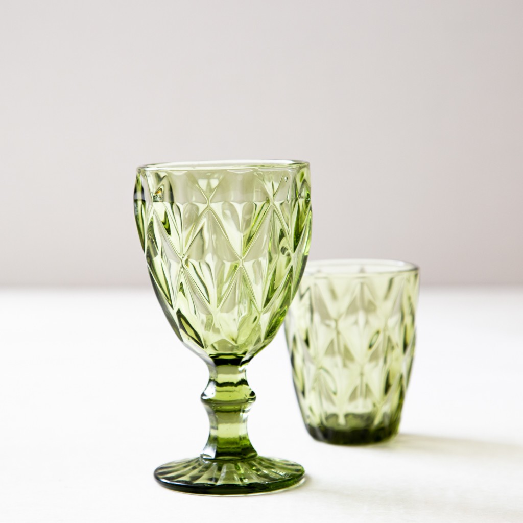 Copa vino vidrio verde - Tristan Domecq
