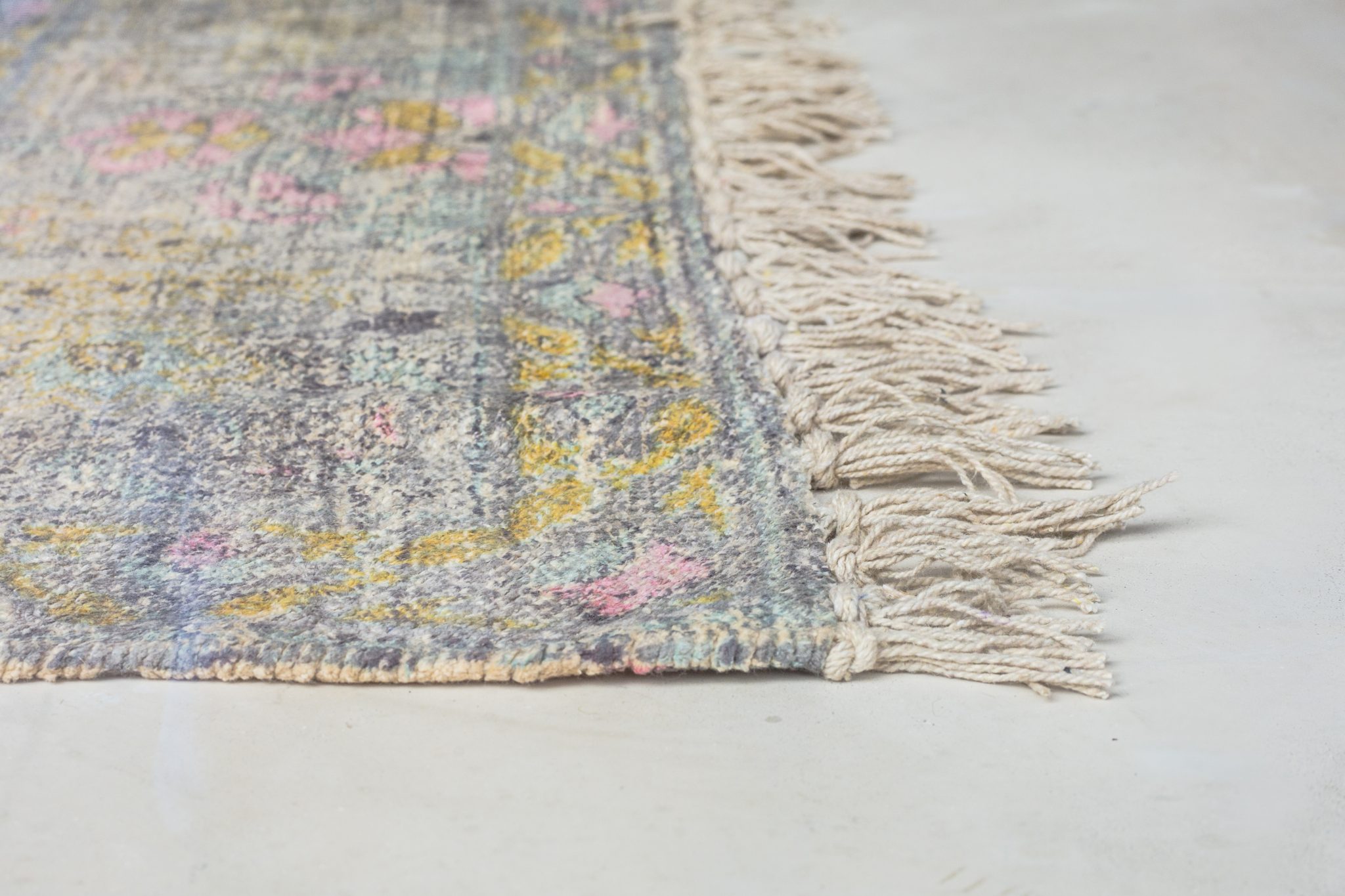 Alfombra de chenilla rosa y azul 300x200 cm - Tristan Domecq