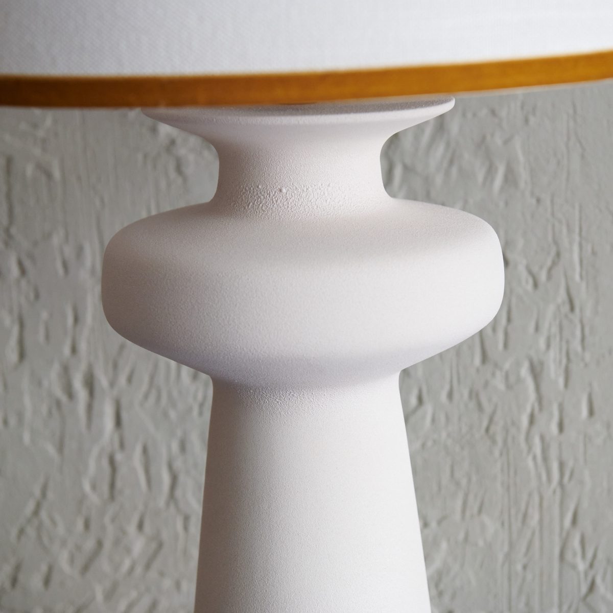 Lámpara de mesa de alfarería blanco hueso - Imagen 3