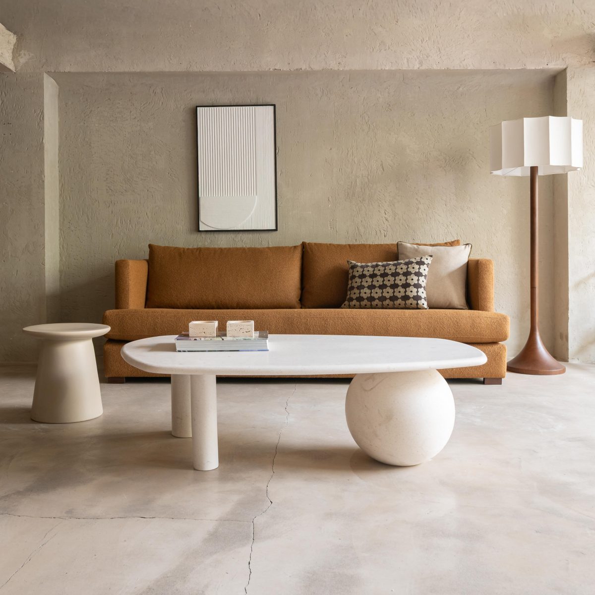 Lámpara de pie de madera - Imagen 5