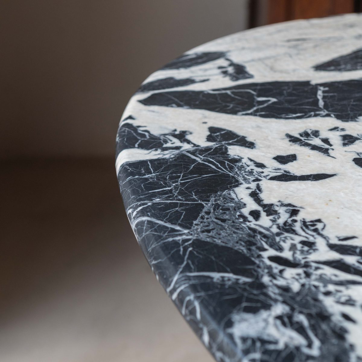 Mesa de comedor de mármol negro Napoleón - Imagen 7