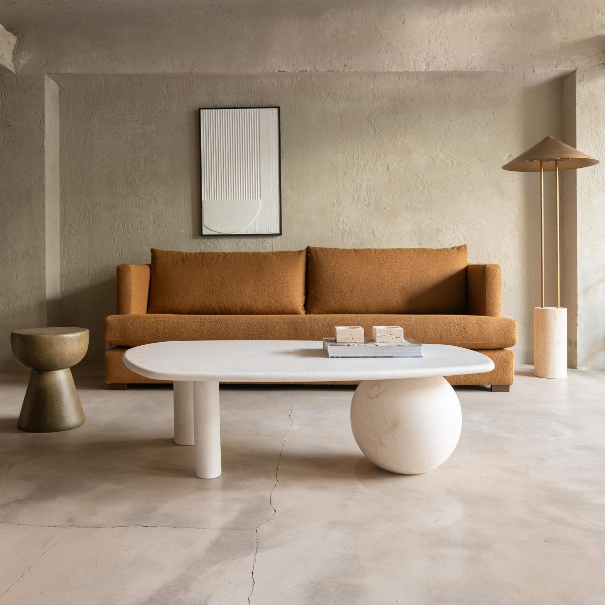 Mesa de centro de piedra Modelo Caravaca piedra caliza capri diseño Tristán Domecq Casa - Imagen 5