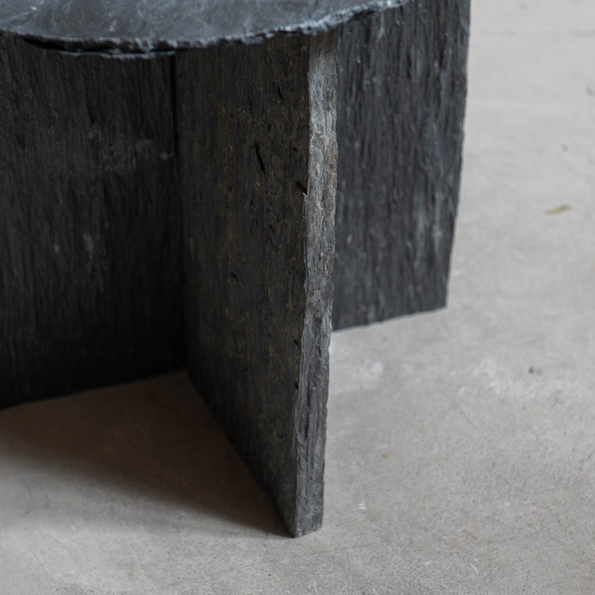 Pareja de mesas auxiliares pizarra vintage - Imagen 6