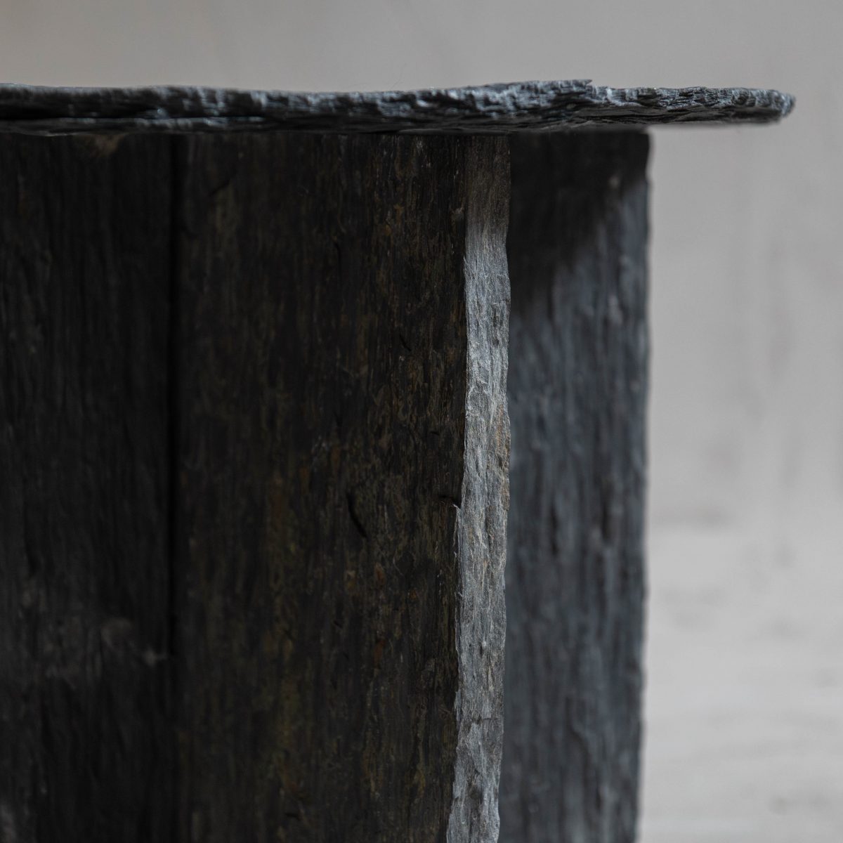 Pareja de mesas auxiliares pizarra vintage - Imagen 8