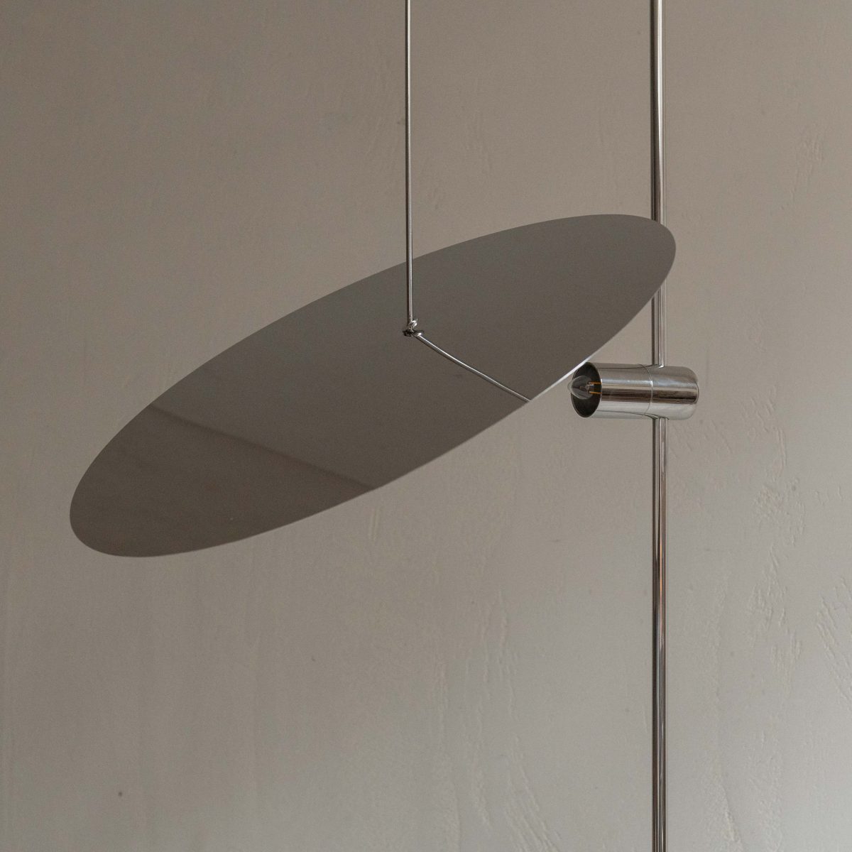 Lámpara de pie acabado cromo - Imagen 5