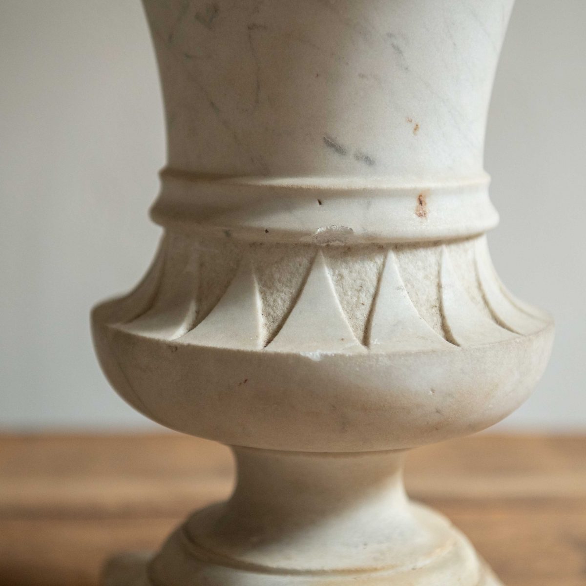 Pareja de copas de mármol antiguas - Imagen 2