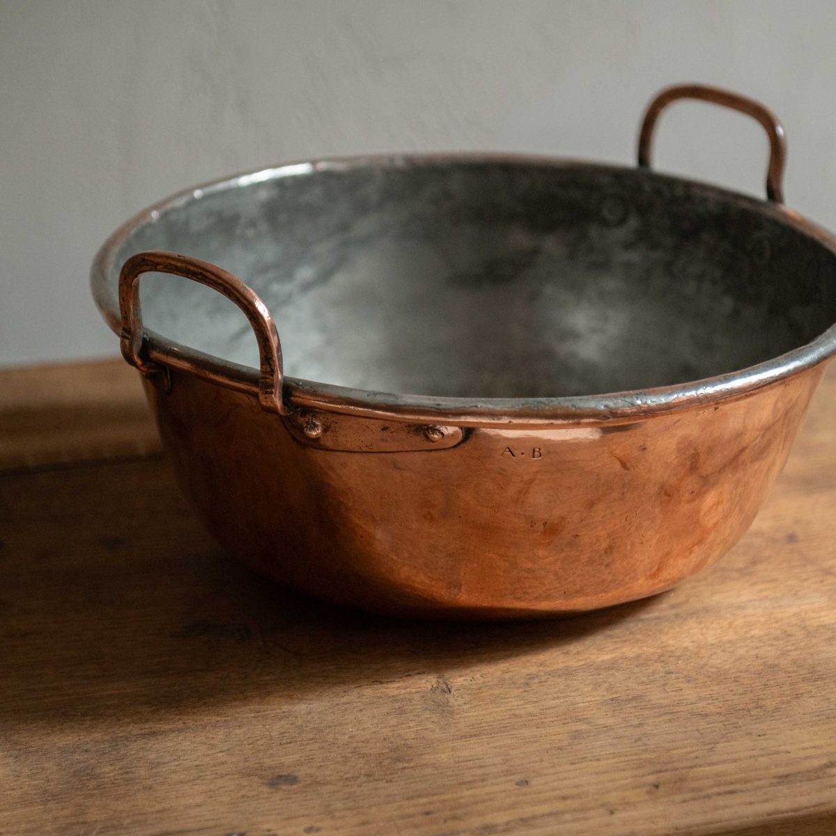 Cazuela antigua de cobre - Imagen 2