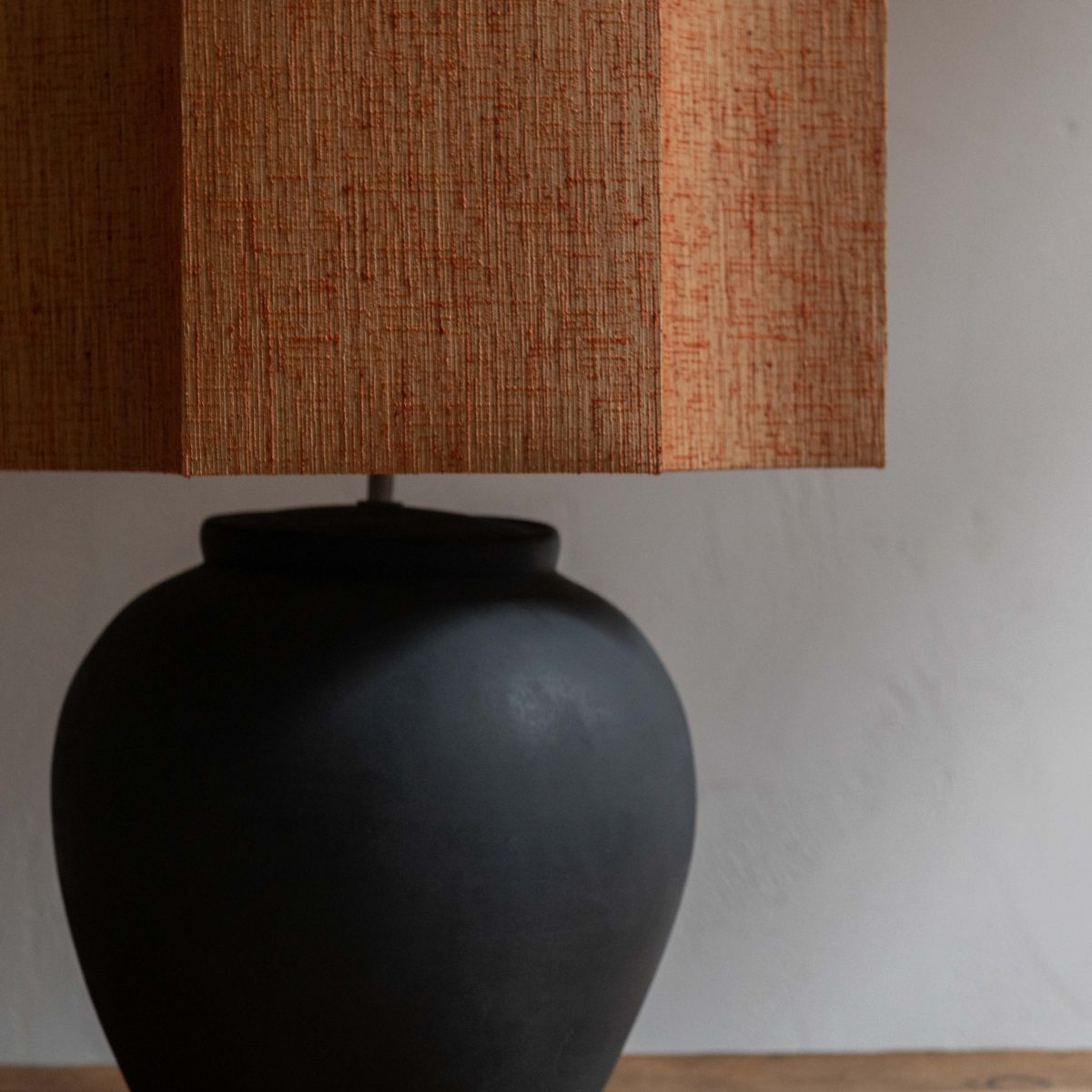 Pantalla de lino arena 50x50x40 cm - Imagen 2