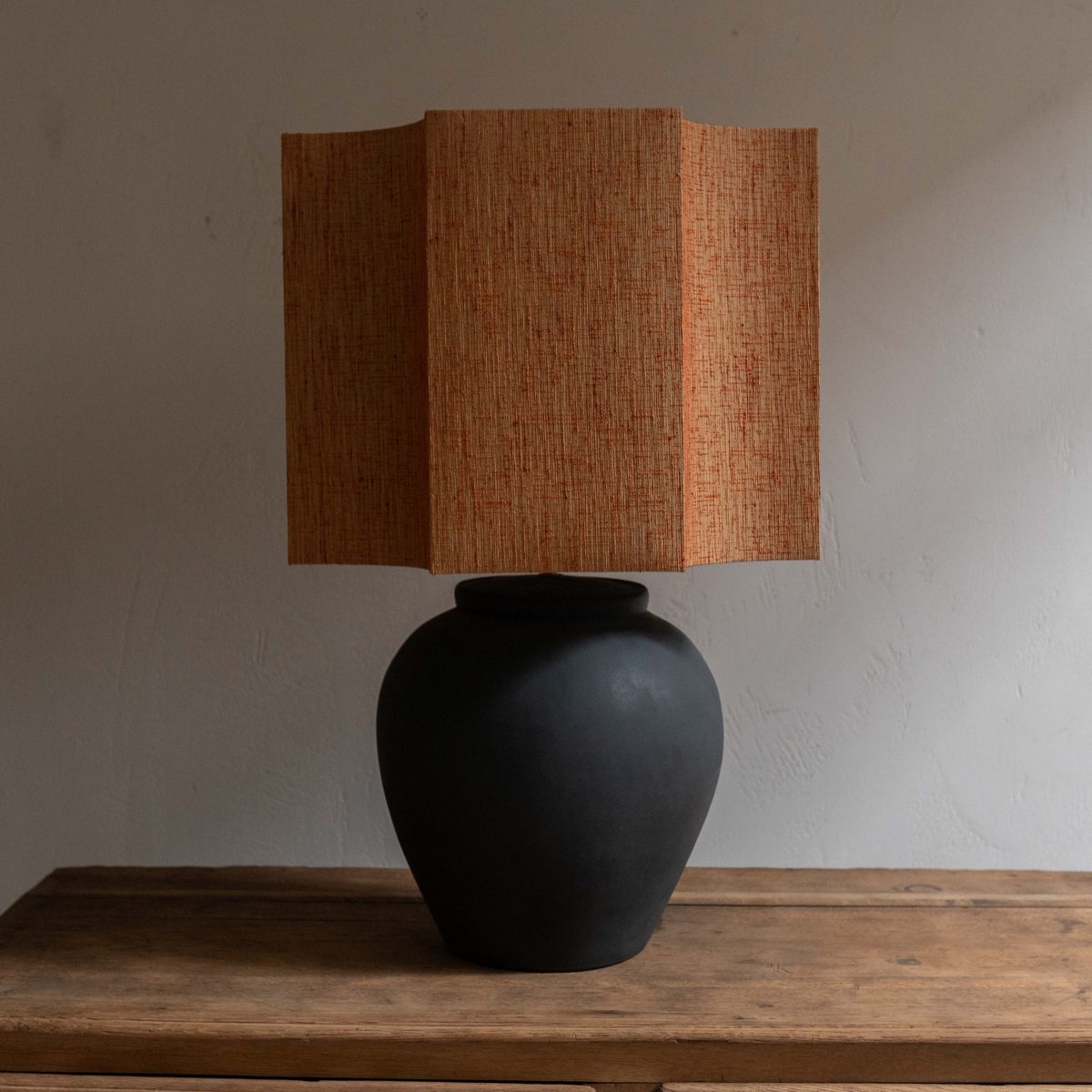 Pantalla de lino arena 50x50x40 cm - Imagen 5