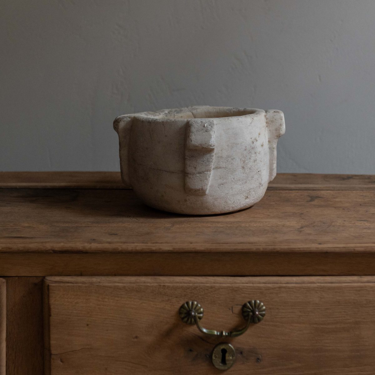 Mortero de piedra natural del siglo XVIII - Imagen 4