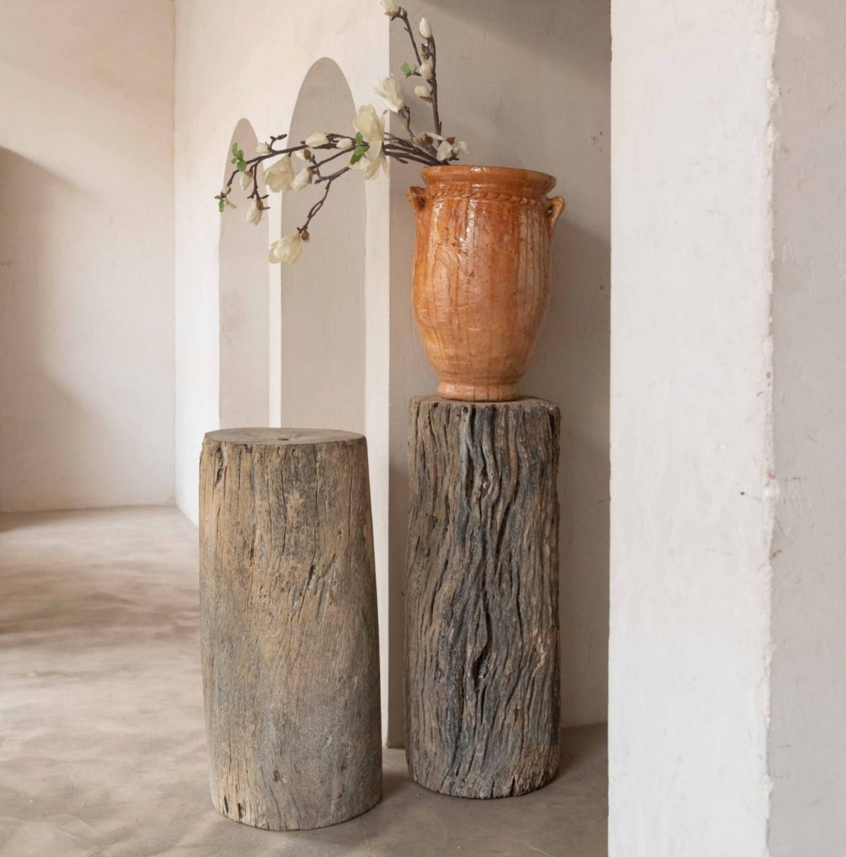 Peana antigua de madera S